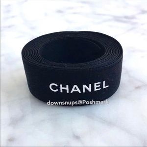 Chanel classic black and white wrapping ribbon